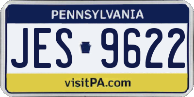 PA license plate JES9622