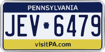 PA license plate JEV6479