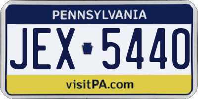 PA license plate JEX5440