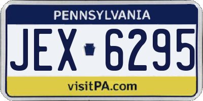 PA license plate JEX6295