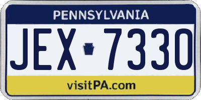 PA license plate JEX7330