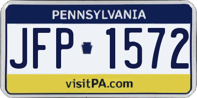 PA license plate JFP1572