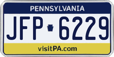 PA license plate JFP6229