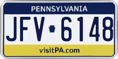 PA license plate JFV6148