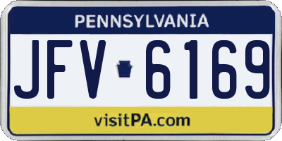 PA license plate JFV6169