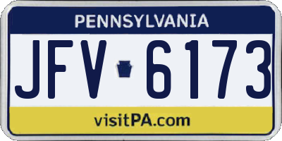 PA license plate JFV6173