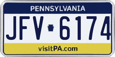 PA license plate JFV6174