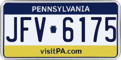 PA license plate JFV6175