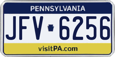 PA license plate JFV6256