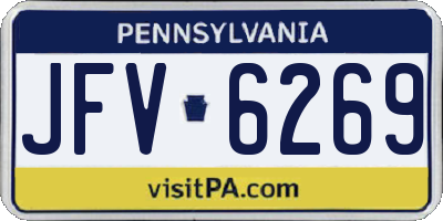 PA license plate JFV6269