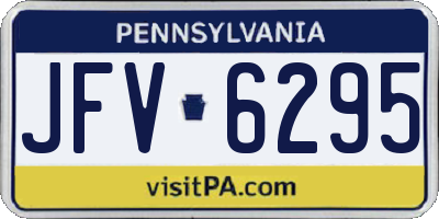 PA license plate JFV6295