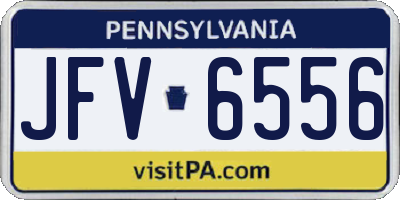 PA license plate JFV6556