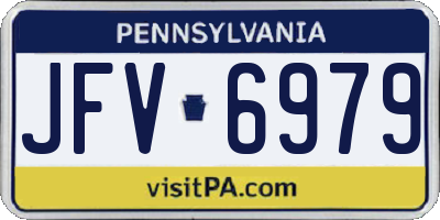 PA license plate JFV6979