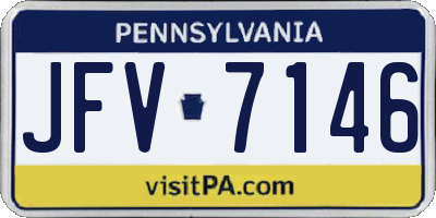 PA license plate JFV7146