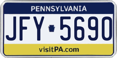 PA license plate JFY5690