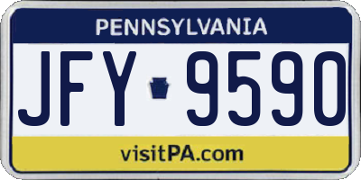 PA license plate JFY9590