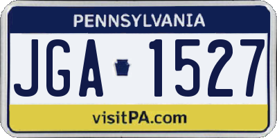 PA license plate JGA1527