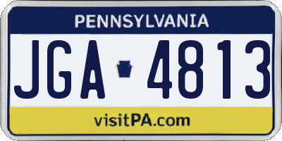 PA license plate JGA4813