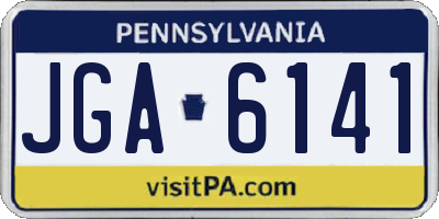 PA license plate JGA6141