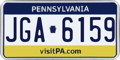 PA license plate JGA6159