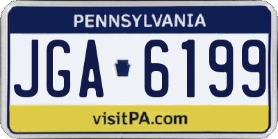 PA license plate JGA6199