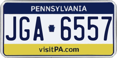 PA license plate JGA6557
