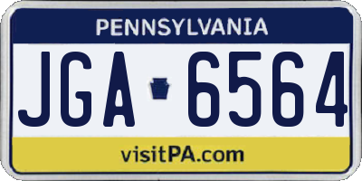 PA license plate JGA6564