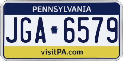 PA license plate JGA6579