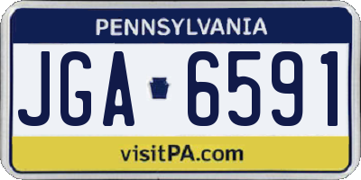 PA license plate JGA6591