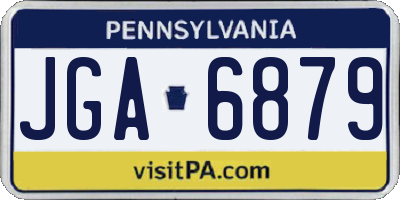 PA license plate JGA6879