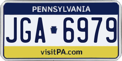 PA license plate JGA6979