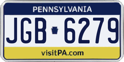 PA license plate JGB6279
