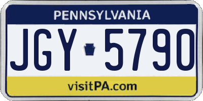 PA license plate JGY5790