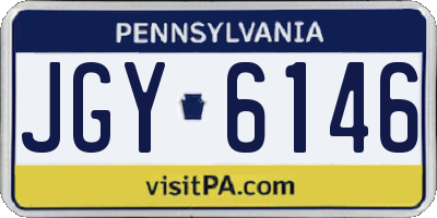 PA license plate JGY6146