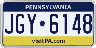 PA license plate JGY6148
