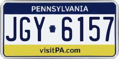 PA license plate JGY6157