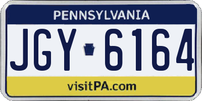 PA license plate JGY6164