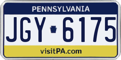 PA license plate JGY6175
