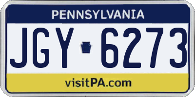 PA license plate JGY6273