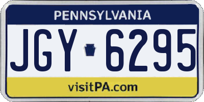PA license plate JGY6295