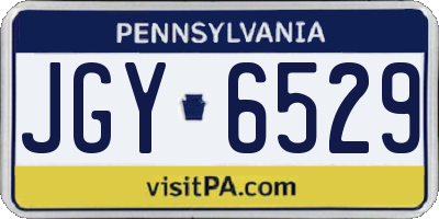 PA license plate JGY6529