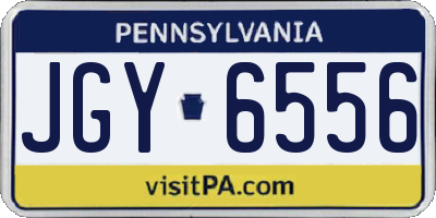 PA license plate JGY6556