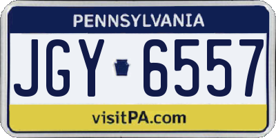 PA license plate JGY6557