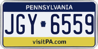 PA license plate JGY6559