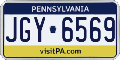 PA license plate JGY6569