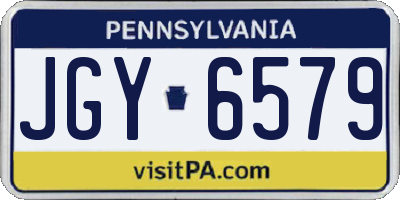 PA license plate JGY6579