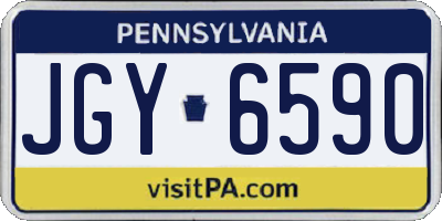 PA license plate JGY6590