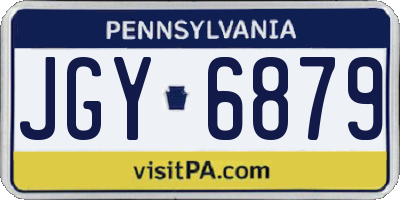 PA license plate JGY6879