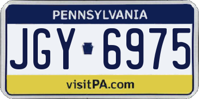 PA license plate JGY6975