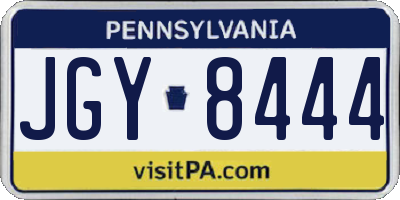PA license plate JGY8444